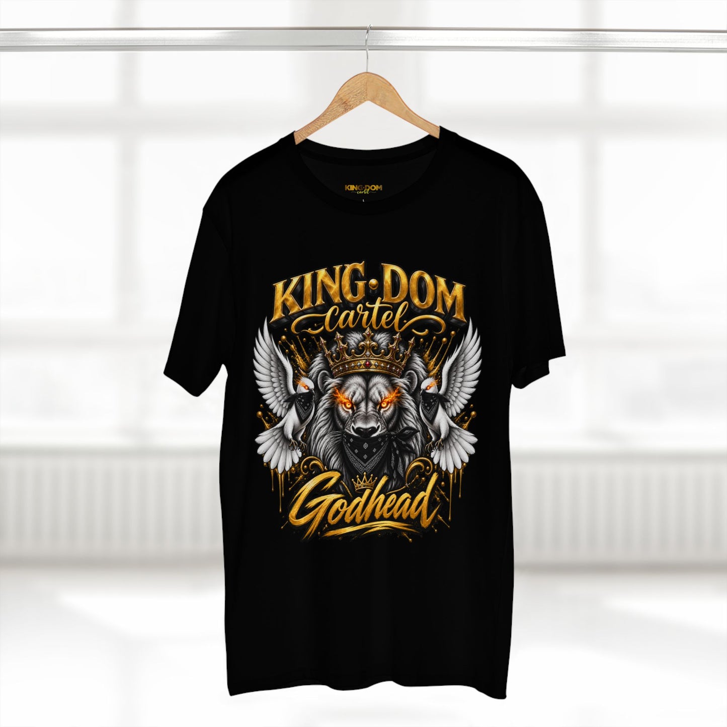Godhead Trinity Tee — Kingdom Cartel Crowned Lion Graphic T-Shirt