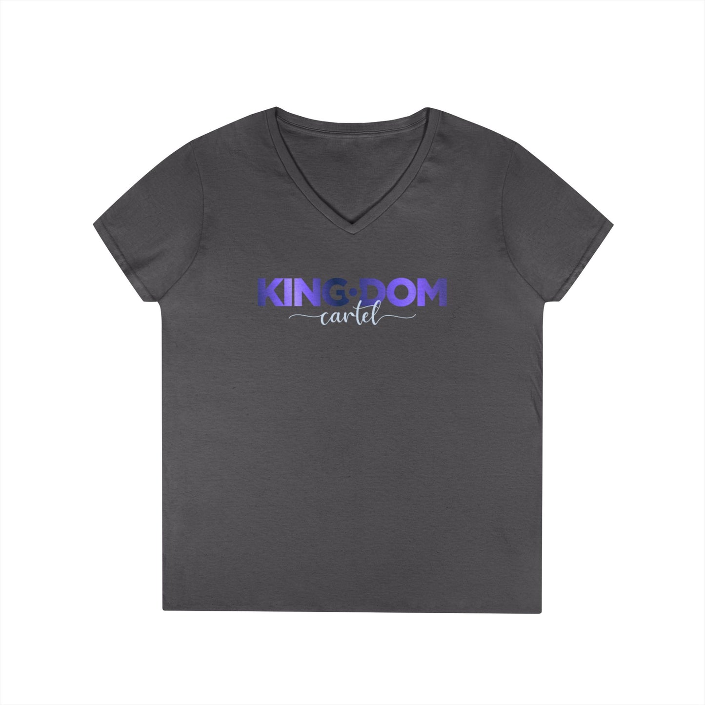 Kingdom V-Neck T-Shirt for Empowered Women, Casual Wear, Birthday Gift, Confidence Booster, Stylish Tee