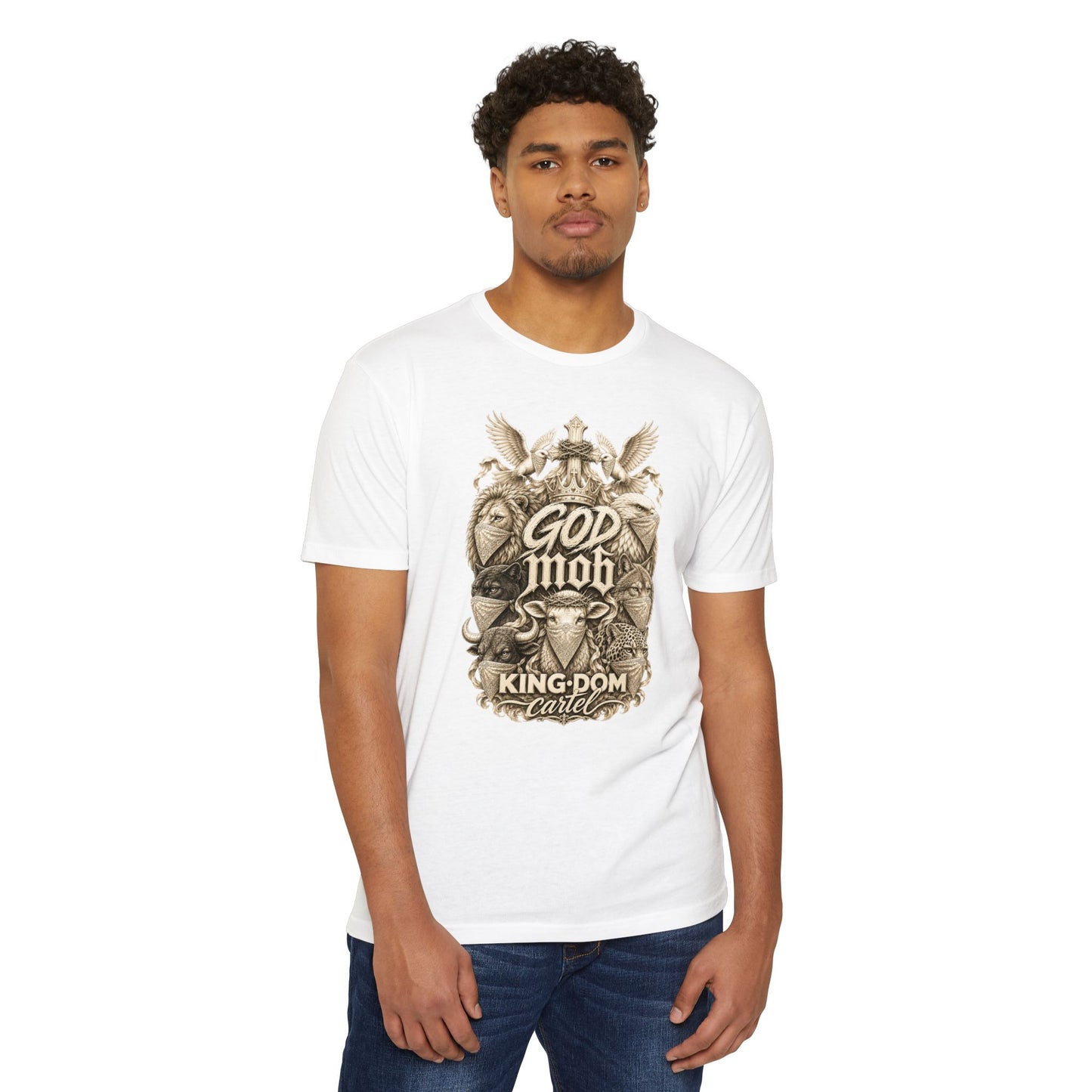 God Mob Graphic T-Shirt — Vintage Religious Streetwear Tee