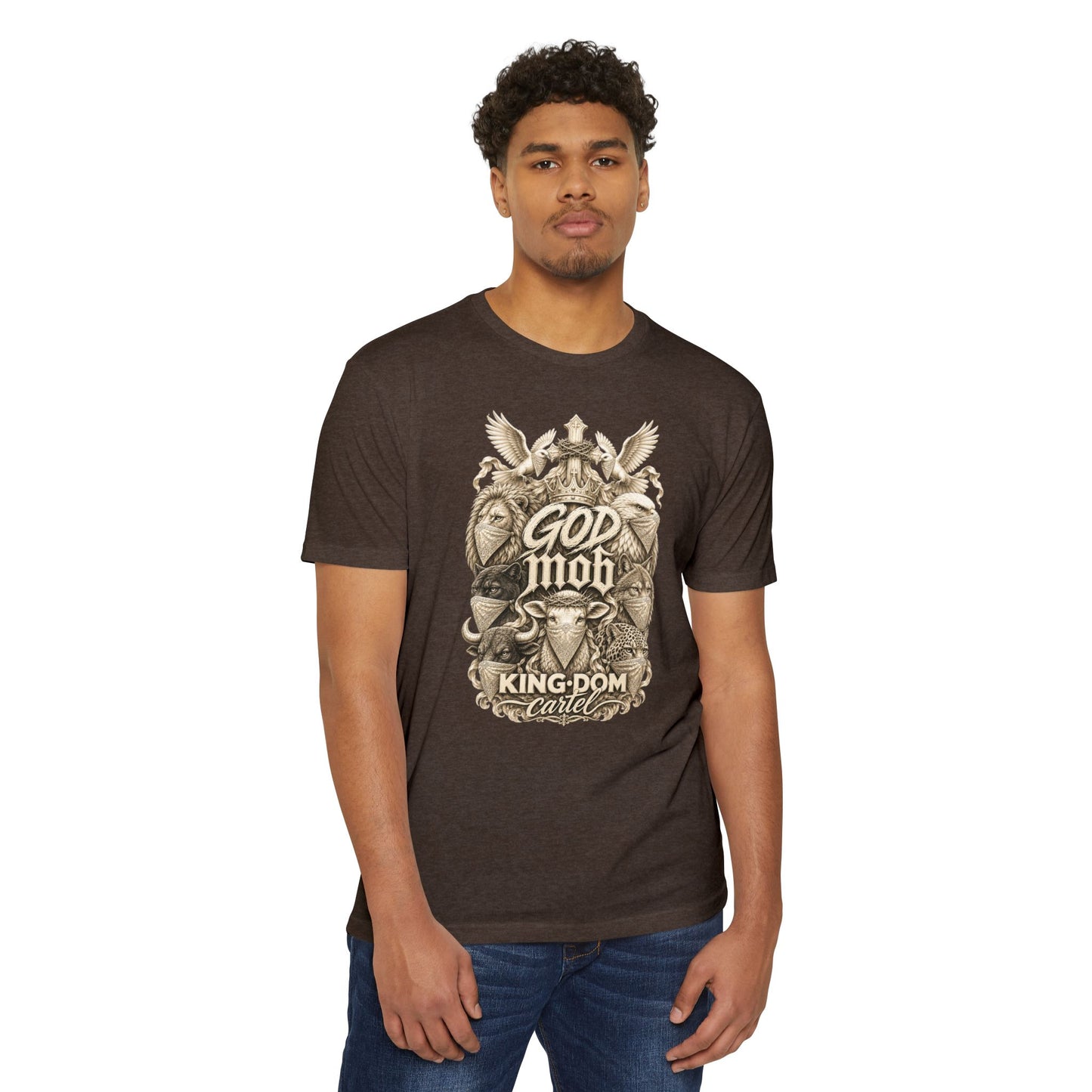 God Mob Graphic T-Shirt — Vintage Religious Streetwear Tee