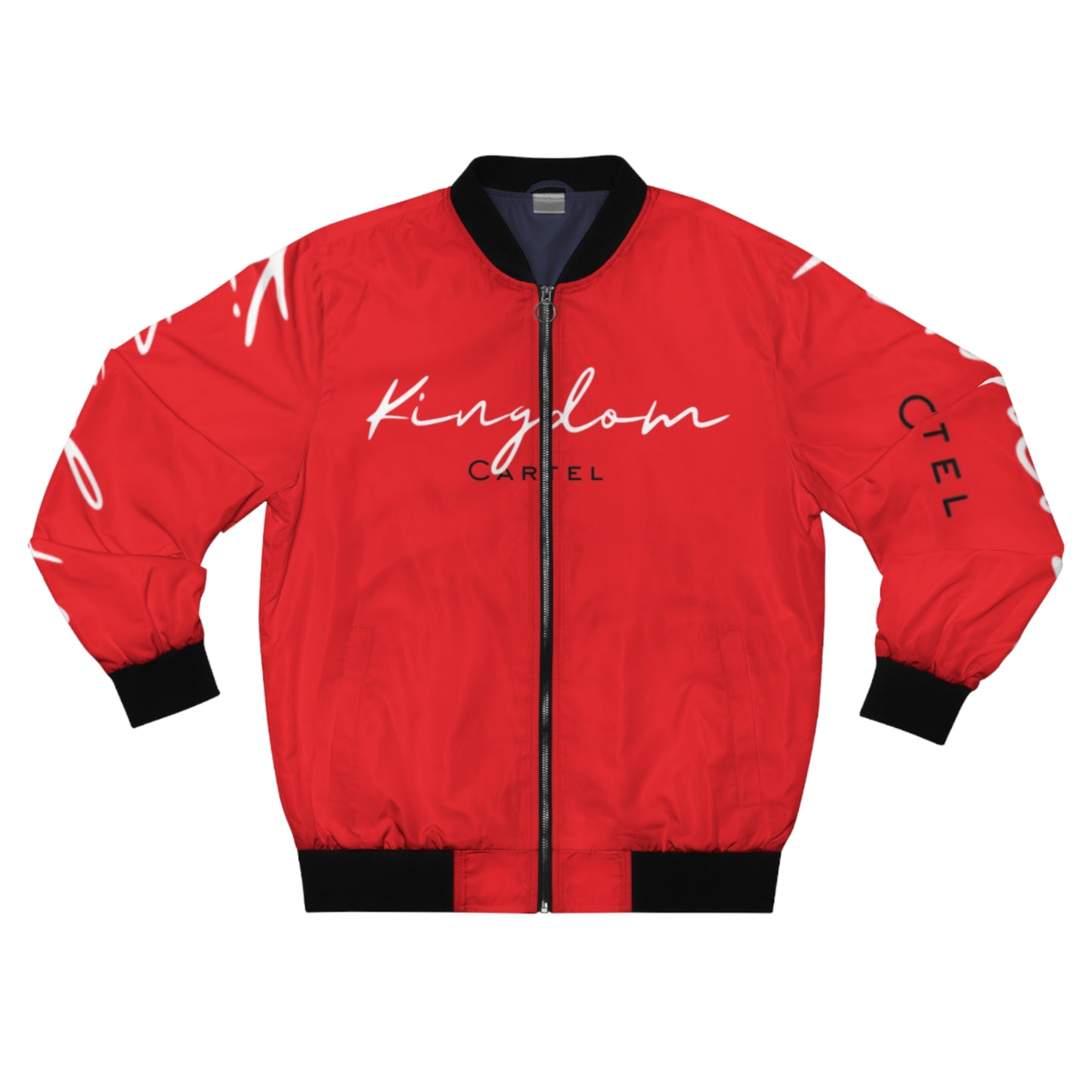 Men's Bomber Jacket - Kingdom Cartel Red Streetwear