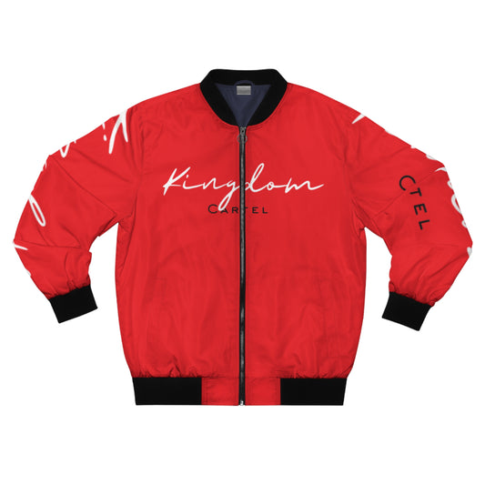 Men's Bomber Jacket - Kingdom Cartel Red Streetwear