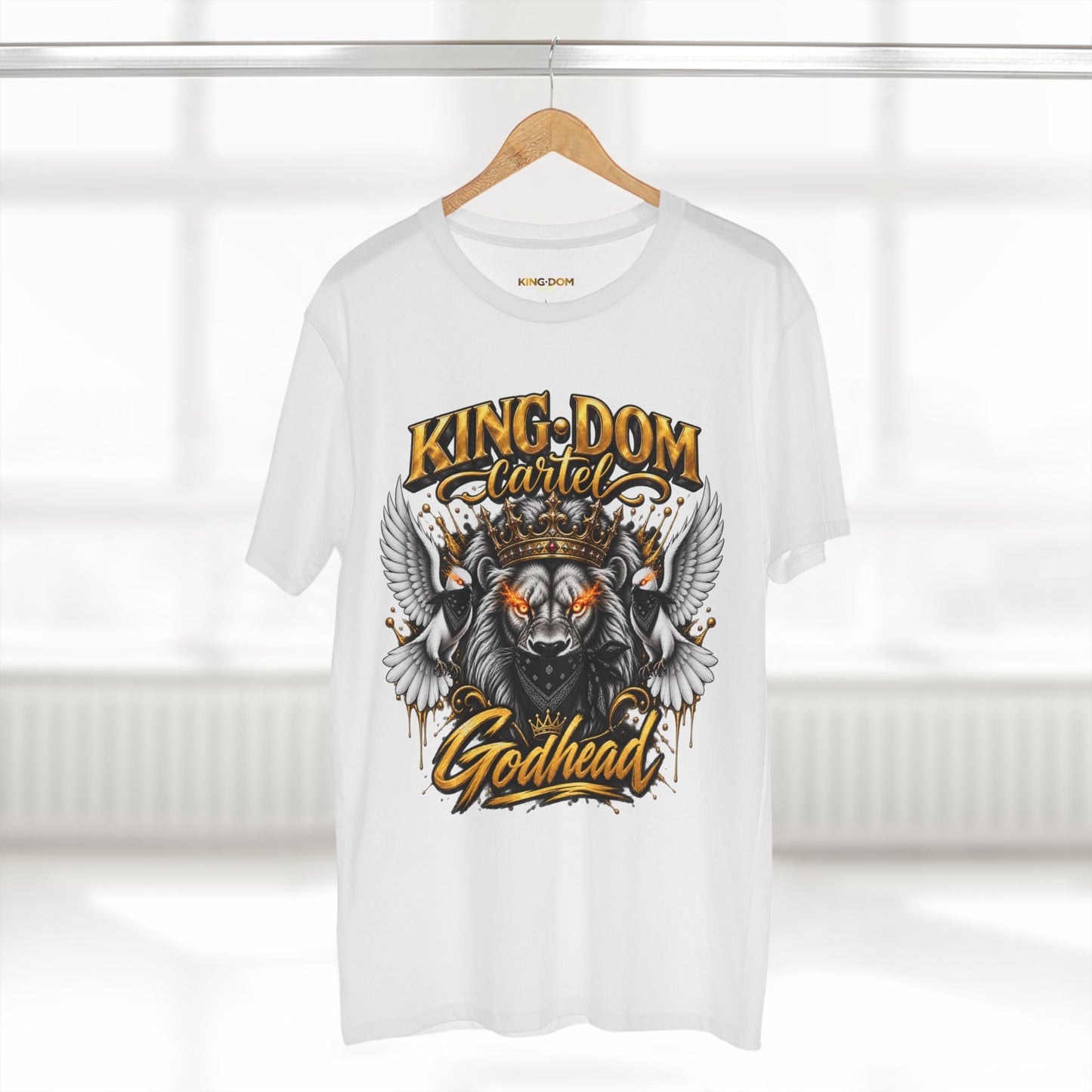 Godhead Trinity Tee — Kingdom Cartel Crowned Lion Graphic T-Shirt