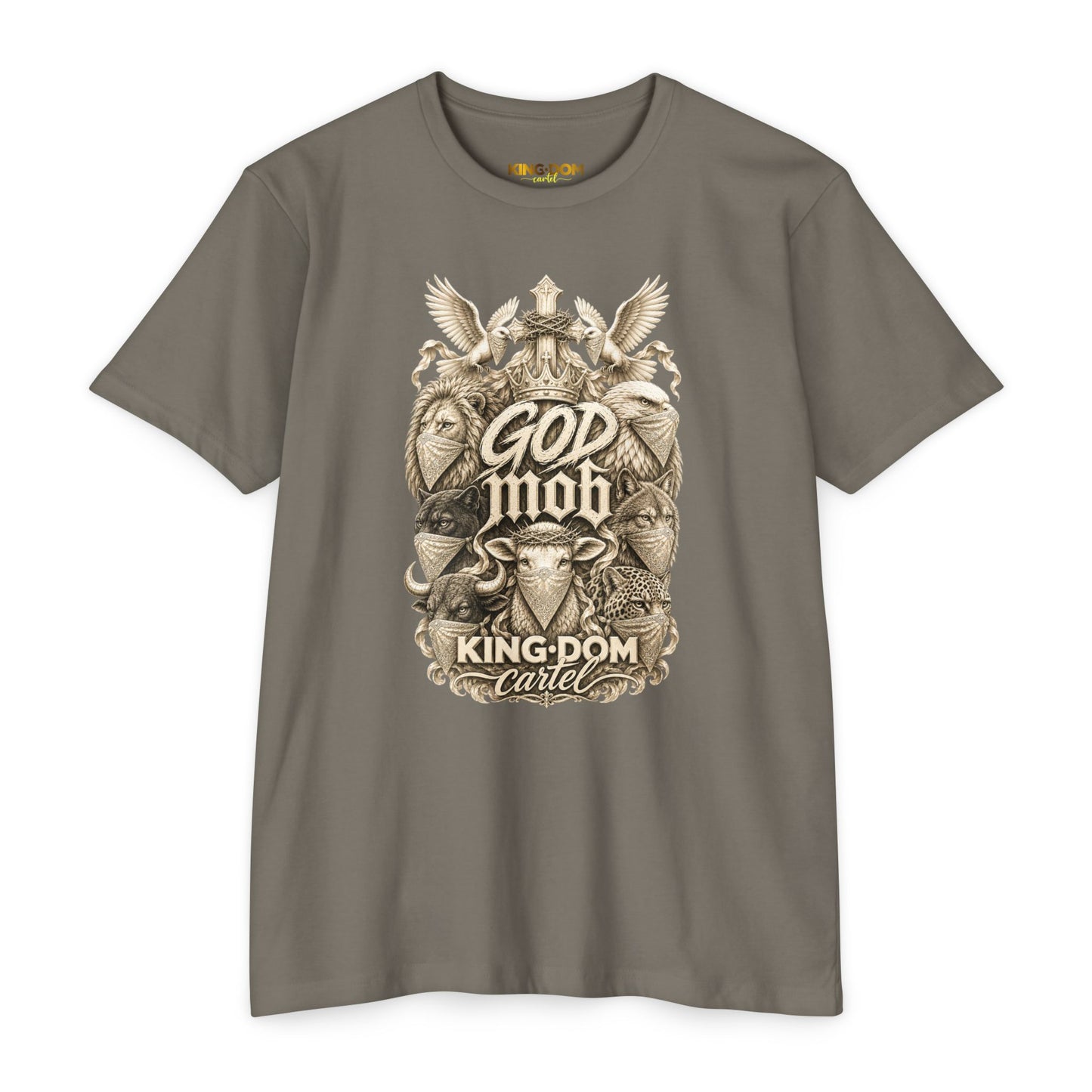 God Mob Graphic T-Shirt — Vintage Religious Streetwear Tee