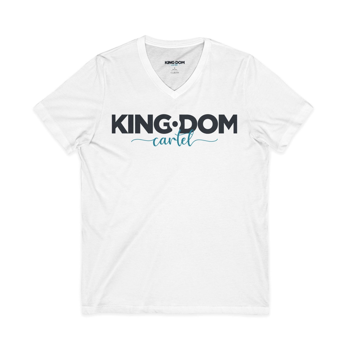 Kingdom Cartel TEAL Unisex V-Neck Tee - Stylish Casual Wear for Everyday Statements