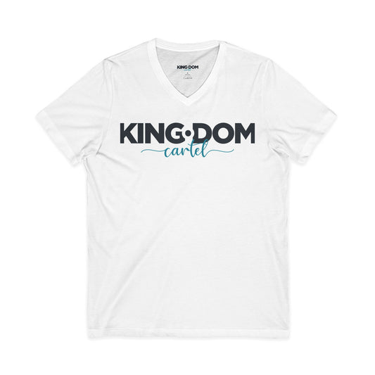 Kingdom Cartel TEAL Unisex V-Neck Tee - Stylish Casual Wear for Everyday Statements