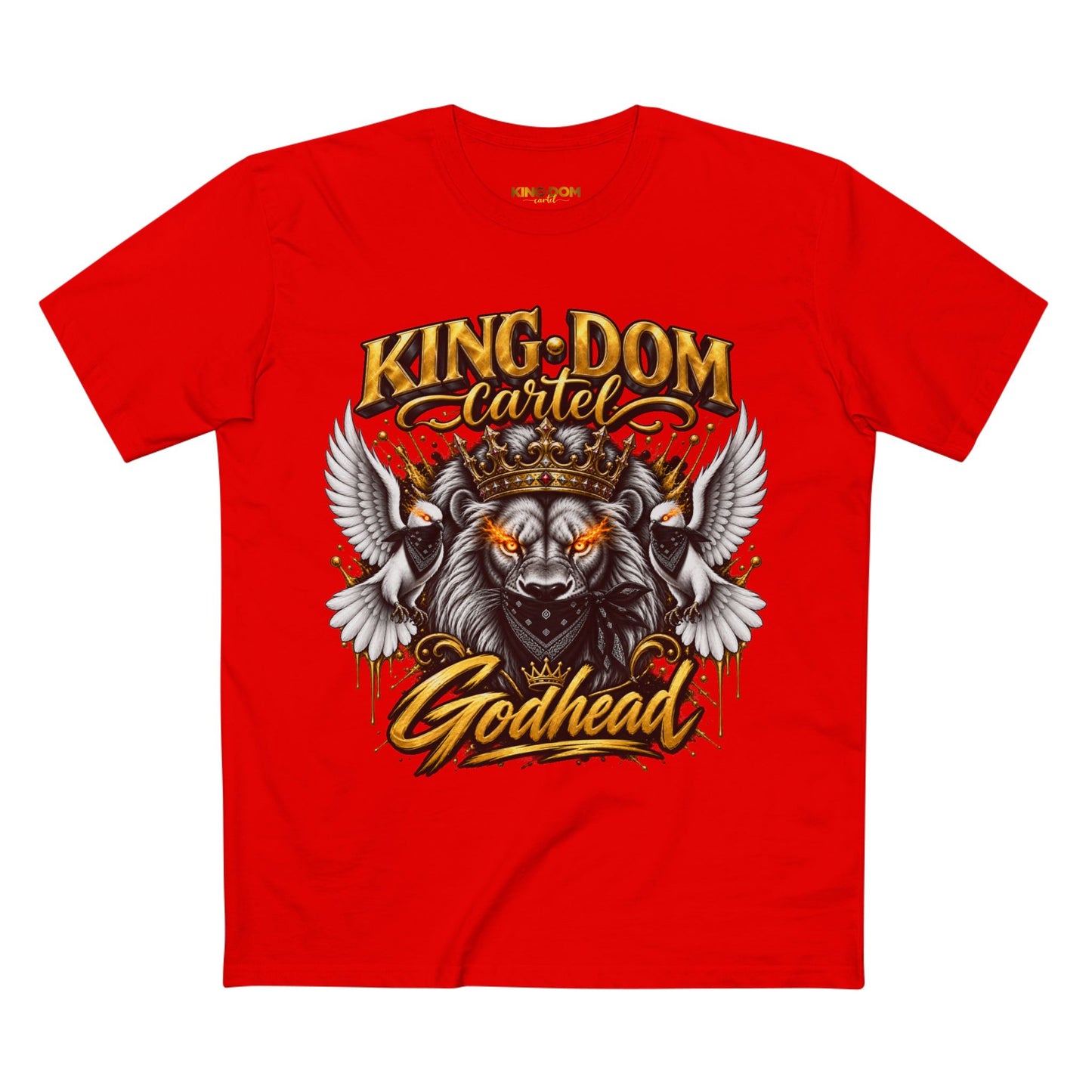 Godhead Trinity Tee — Kingdom Cartel Crowned Lion Graphic T-Shirt