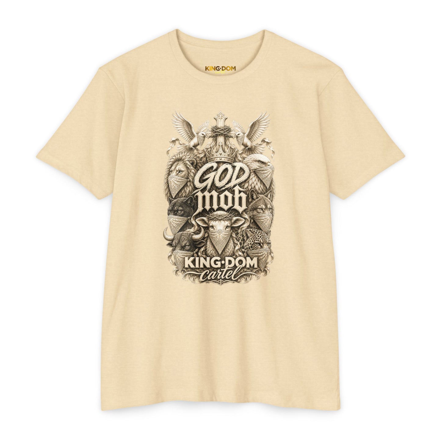 God Mob Graphic T-Shirt — Vintage Religious Streetwear Tee