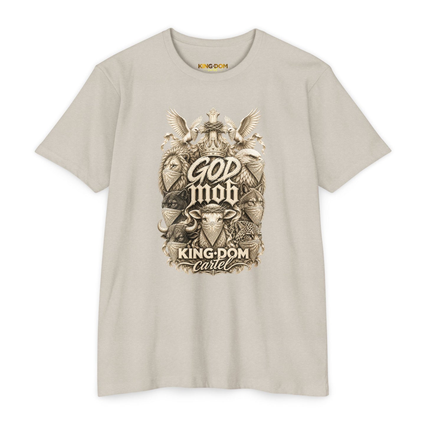 God Mob Graphic T-Shirt — Vintage Religious Streetwear Tee
