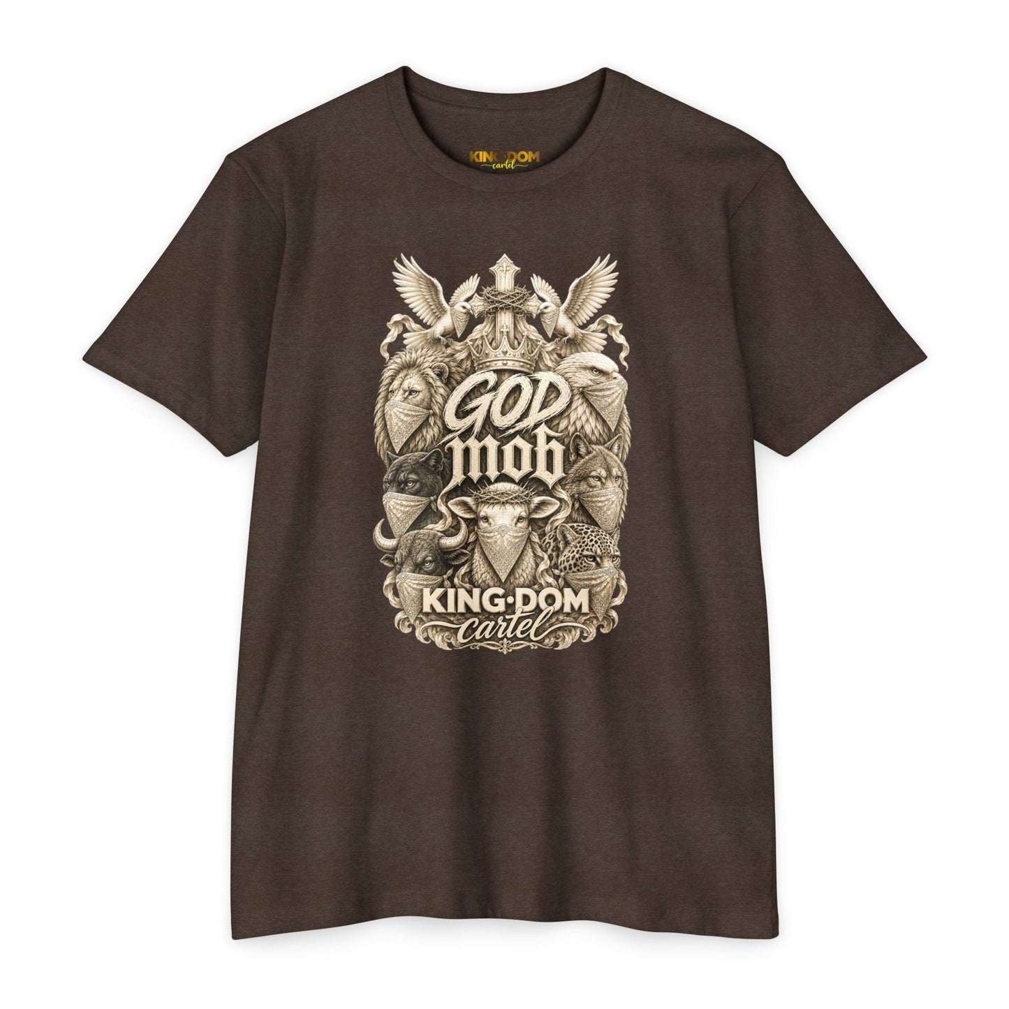 God Mob Graphic T-Shirt — Vintage Religious Streetwear Tee