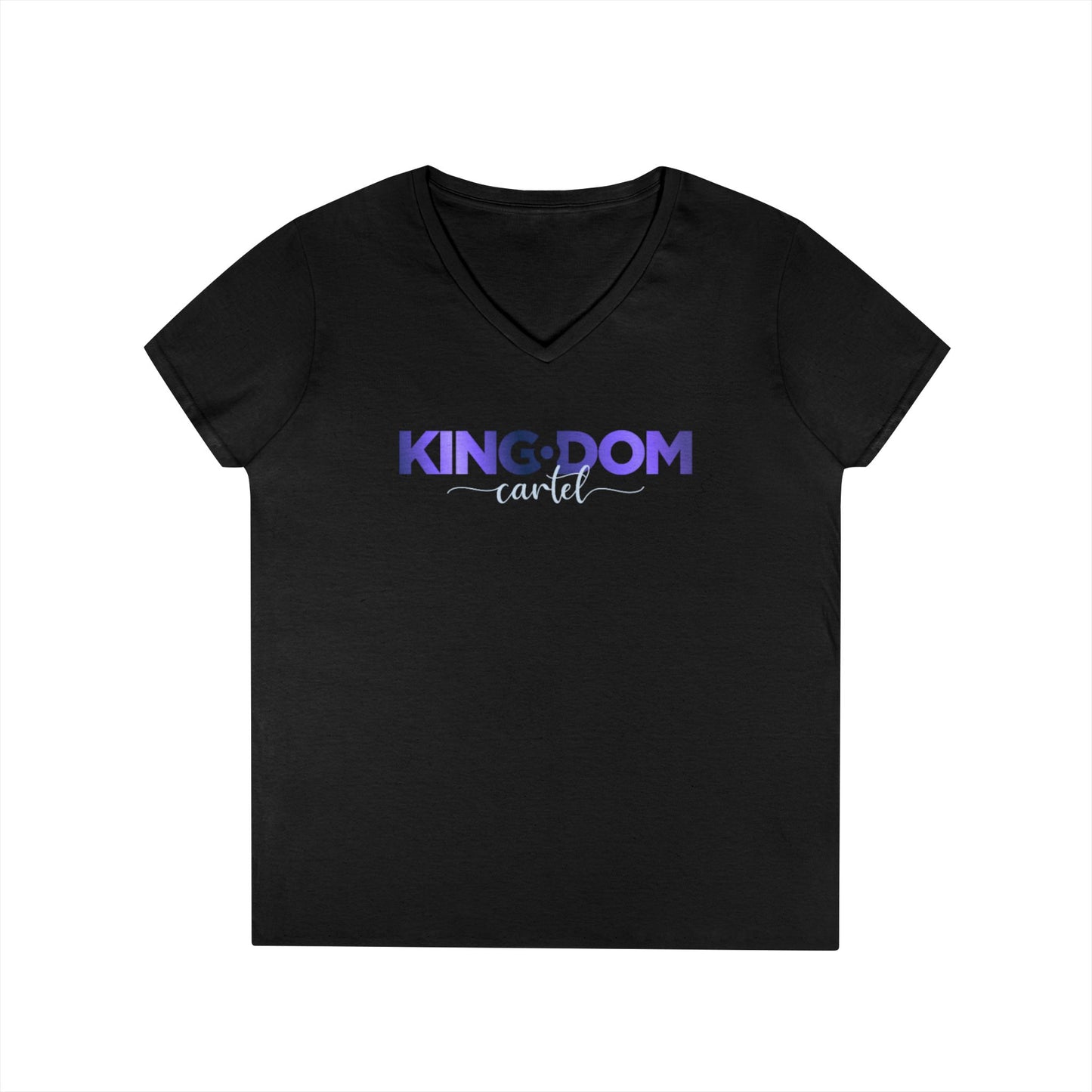 Kingdom V-Neck T-Shirt for Empowered Women, Casual Wear, Birthday Gift, Confidence Booster, Stylish Tee