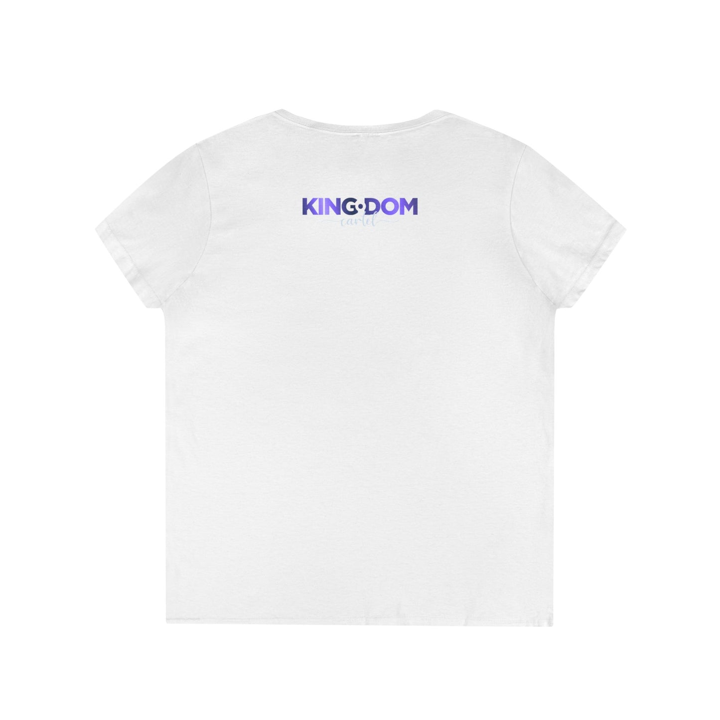 Kingdom V-Neck T-Shirt for Empowered Women, Casual Wear, Birthday Gift, Confidence Booster, Stylish Tee